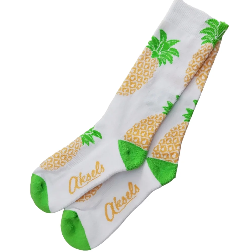 Aksels" Pineapple Print Socks-*NWOT* - Picture 3 of 3